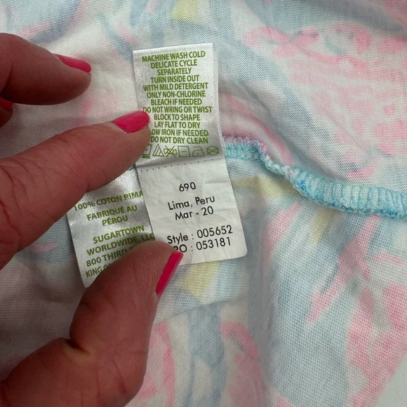 Lilly Pulitzer Pink and Blue Floral Dress - Picture 8 of 9
